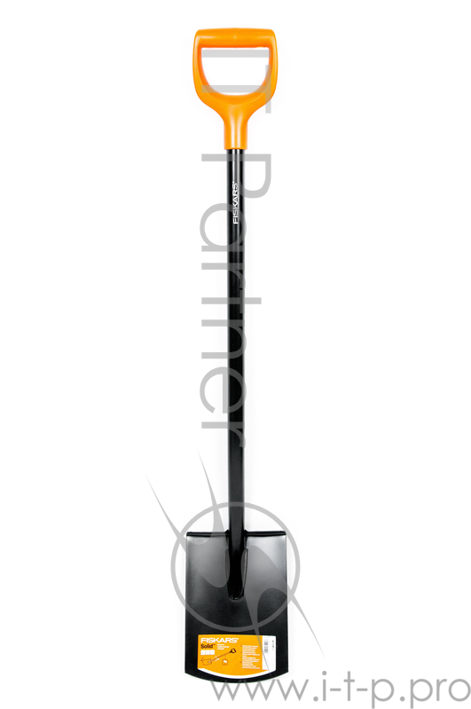 Лопата FISKARS 1026683 садовая с закругленным лезвием solid