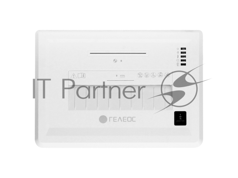 Шредер ГЕЛЕОС УМ26-5 (DIN P-5) фрагмент 1,9x10мм, 11 листов (70гр./м?), 26 литров, Уничт.скобы,скрепки,пл.карты,CD