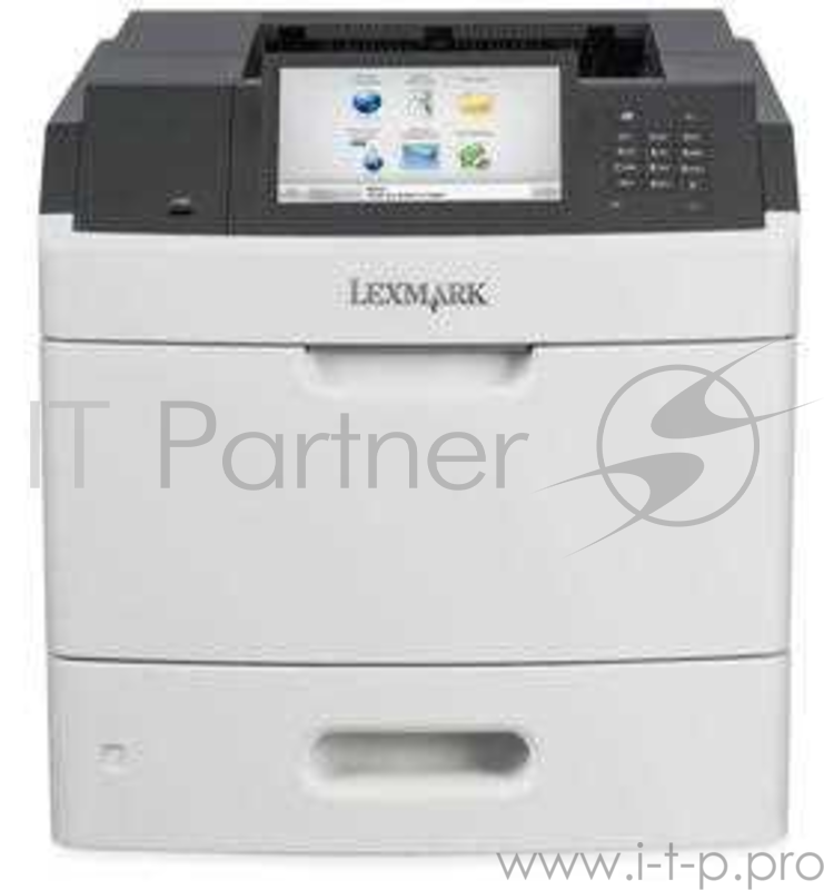Принтер Lexmark MS812de Лазерный A4, 1200*1200dpi, 66 стр/мин, дуплекс, сеть, 512MБ, тачскрин