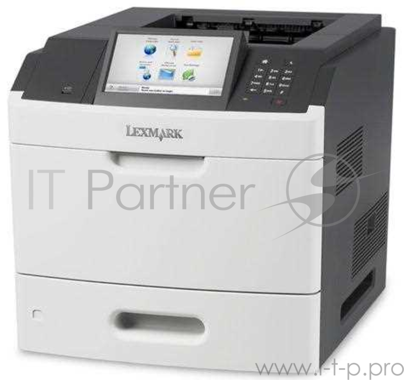 Принтер Lexmark MS812de Лазерный A4, 1200*1200dpi, 66 стр/мин, дуплекс, сеть, 512MБ, тачскрин
