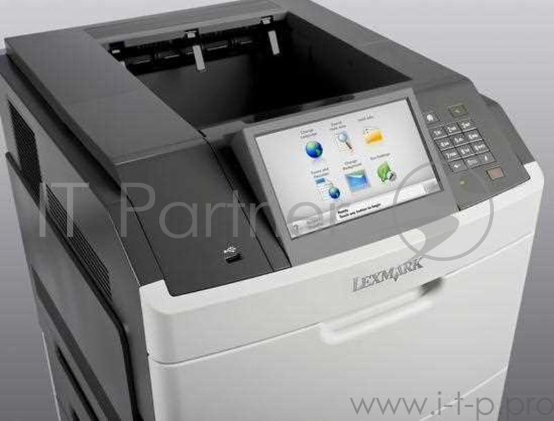 Принтер Lexmark MS812de Лазерный A4, 1200*1200dpi, 66 стр/мин, дуплекс, сеть, 512MБ, тачскрин