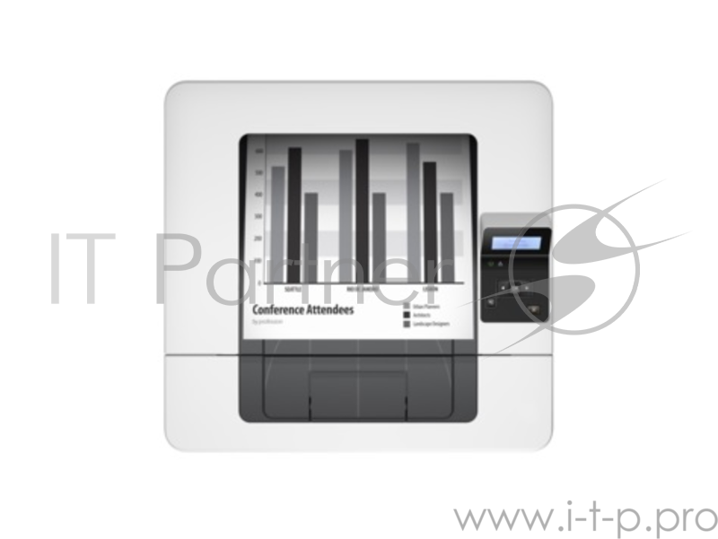 Принтер HP LaserJet Pro M402n лазерный A4, 1200dpi, 38ppm, 128Mb, 2tray 100+250, USB2.0/GigEth, PS3 em., ePrint, AirPrint, 1y warr, (cartridge 1500, замена CF270A M401a)