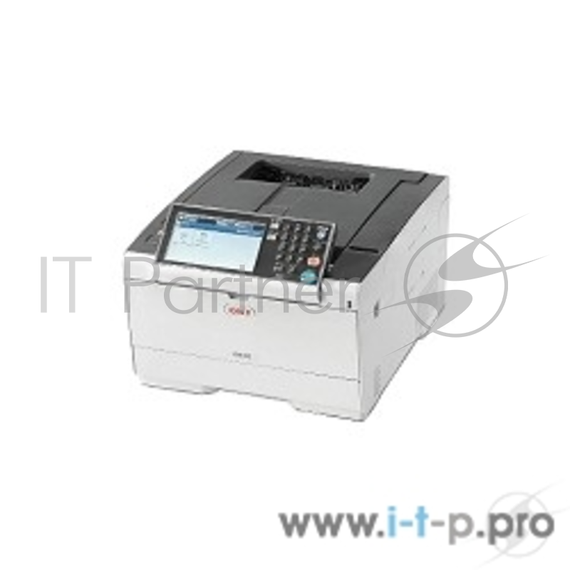 Принтер Oki C542dn-Euro, цветной светодиодный A4, 30 стр/мин, 1200x1200 dpi, 1024 Мб, дуплекс, подача: 350 лист., вывод: 250 лист., Post Script, Ethernet, USB, цветной ЖК-дисплей