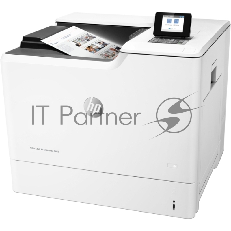Принтер HP Color LaserJet Enterprise M652dn цветной лазерный A4, 47 стр/мин, 1200x1200 dpi, 1024 Мб, дуплекс, подача: 650 лист., вывод: 500 лист., Post Script, Ethernet, USB, цветной ЖК-дисплей