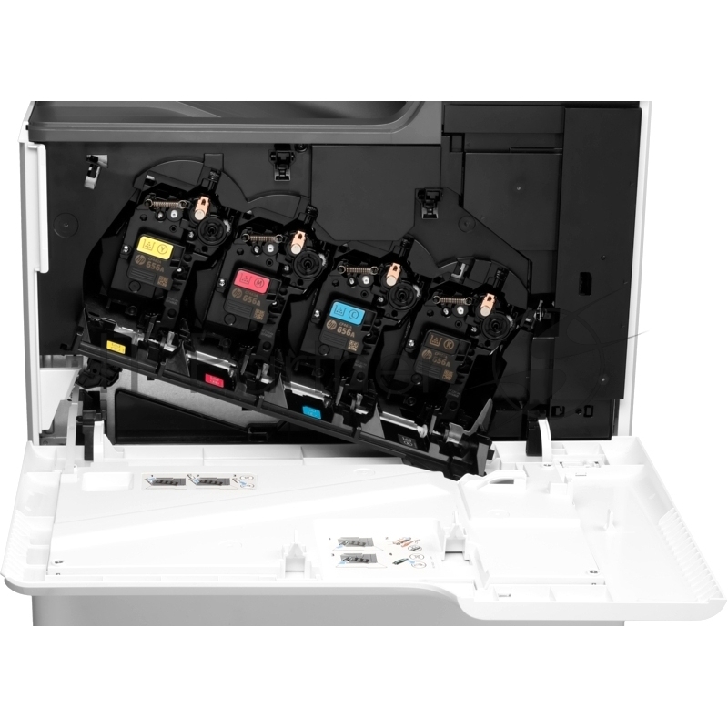 Принтер HP Color LaserJet Enterprise M652dn цветной лазерный A4, 47 стр/мин, 1200x1200 dpi, 1024 Мб, дуплекс, подача: 650 лист., вывод: 500 лист., Post Script, Ethernet, USB, цветной ЖК-дисплей