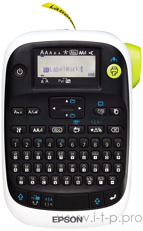 Ленточный принтер EPSON для офисной маркировки LabelWorks LW-400