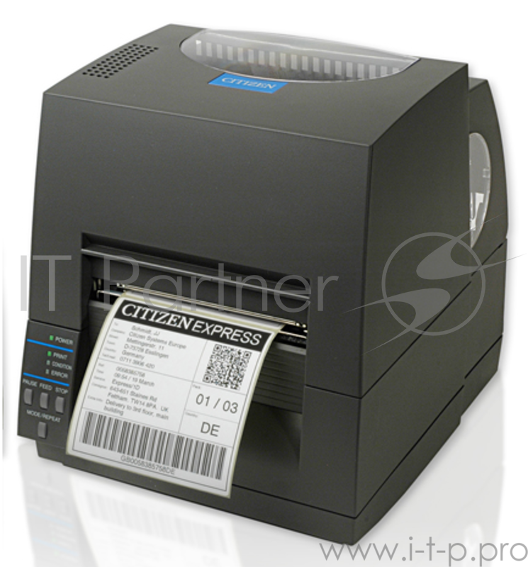 Принтер для этикеток TT Citizen CL-S631G, 300 dpi, dark grey, RS232, USB