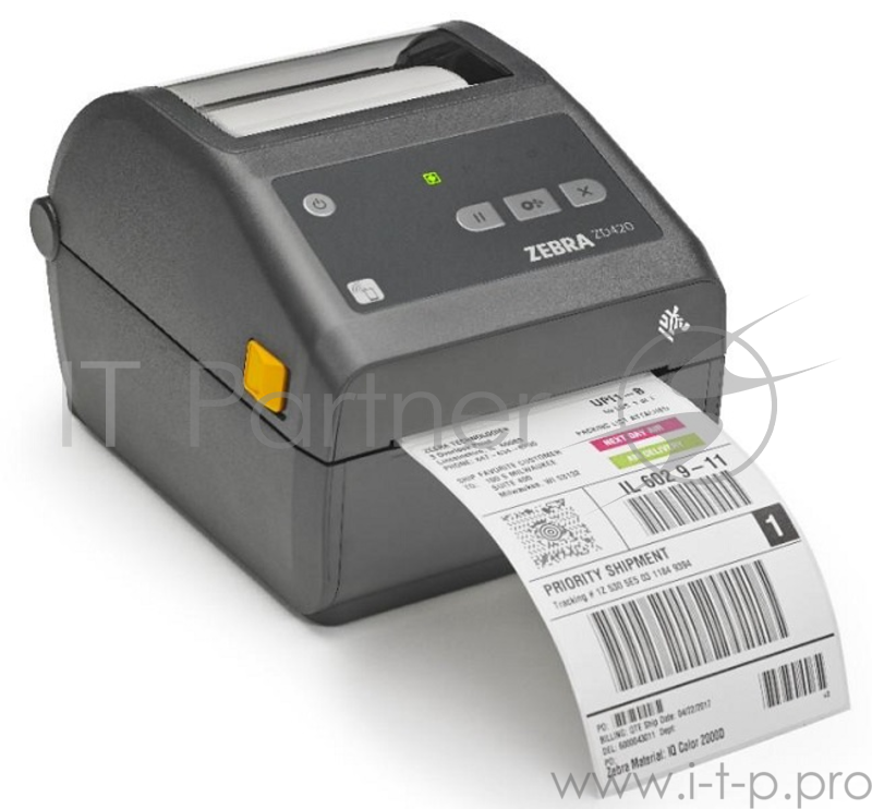 Принтер для печати этикеток Zebra DT Printer ZD420 Standard EZPL, 203 dpi, EU, USB, USB Host, Modular Connectivity Slot, 802.11, BT ROW