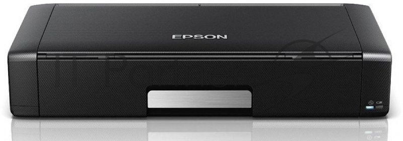 Принтер Epson WorkForce WF-100W, 4-цветный струйный, портативный, A4, 14 (11 цв) стр/мин, 5760x1440 dpi, подача: 20 лист., USB, Wi-Fi, работа от аккумулятора