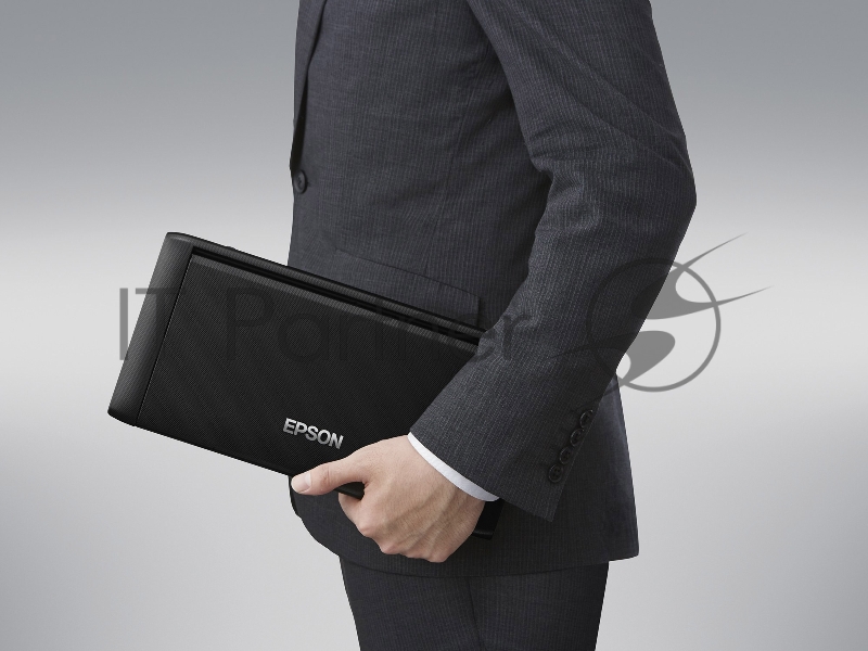 Принтер Epson WorkForce WF-100W, 4-цветный струйный, портативный, A4, 14 (11 цв) стр/мин, 5760x1440 dpi, подача: 20 лист., USB, Wi-Fi, работа от аккумулятора