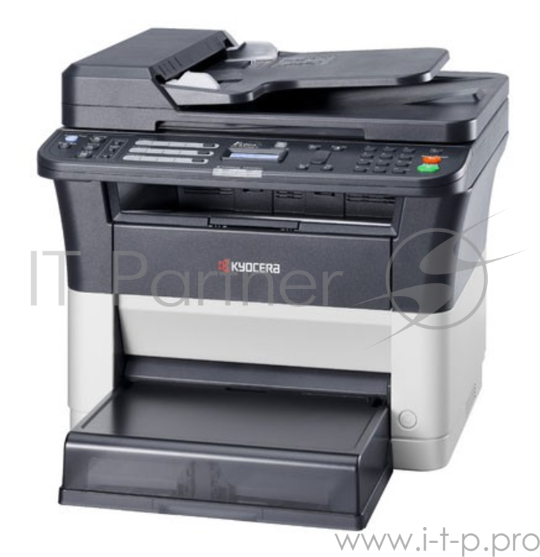 МФУ Kyocera Ecosys FS-1120MFP, лазерный принтер/сканер/копир/факс A4, 20 стр/мин, 1800x600 dpi, 64 Мб, ADF, подача: 250 лист., вывод: 100 лист., USB, ЖК-панель