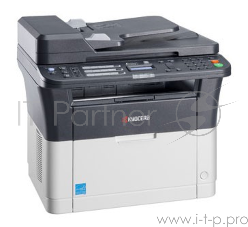 МФУ Kyocera Ecosys FS-1125MFP, лазерный принтер/сканер/копир/факс A4, 25 стр/мин, 1800x600 dpi, 64 Мб, ADF, дуплекс, подача: 251 лист., вывод: 100 лист., Ethernet, USB, ЖК-панель