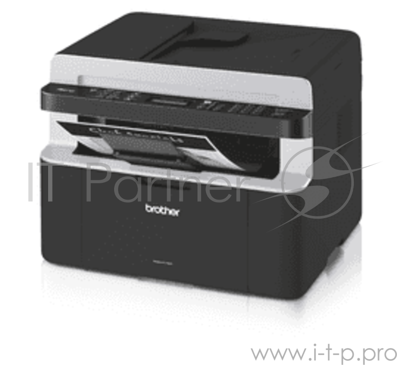 МФУ Brother MFC-1912WR лазерный принтер/сканер/копир/факс, A4, 20 стр/мин, 2400x600 dpi, 32 Мб, ADF10, подача: 150 лист., вывод: 50 лист., USB, Wi-Fi, ЖК-панель (старт.к-ж 1000 стр)