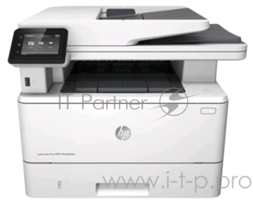 МФУ HP LaserJet Pro MFP M426fdn RU, лазерный принтер/сканер/копир/факс A4, 38 стр/мин, 256Мб, ADF50, дуплекс, USB, GLAN (замена CF286A M425dn) белый