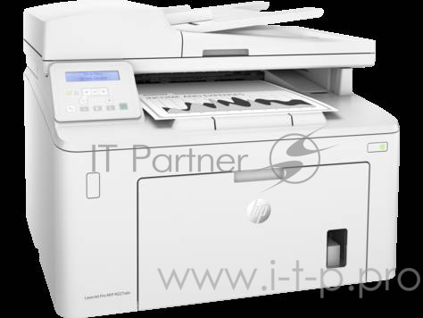 МФУ HP LaserJet Pro MFP M227sdn, лазерный принтер/сканер/копир, A4, 28ppm, 1200dpi, 256Mb, 2 trays 250+10, Duplex, ADF 35 sheets, USB/Eth, Flatbed, white, Cartridge 1600 pages in box, 1 warr, замена CF486A M225rdn)