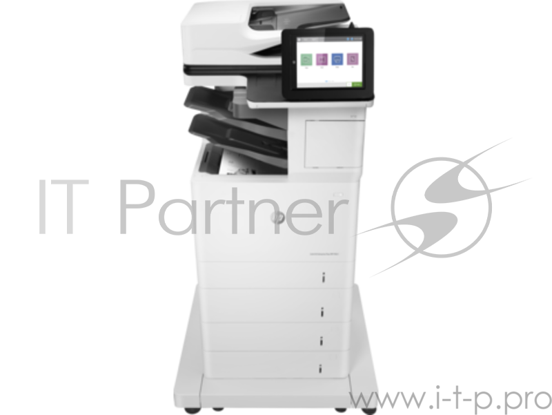 МФУ HP LaserJet Enterprise MFP M631z, лазерный принтер/сканер/копир/факс A4, 52 стр/мин, 1200x1200 dpi, 2048 Мб, 320 Гб HDD, ADF, дуплекс, подача: 2300 лист., вывод: 500 лист., Post Script, Ethernet, USB, Wi-Fi, Bluetooth, цветной ЖК-дисплей