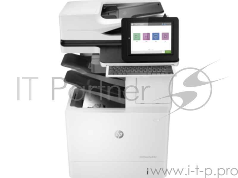 МФУ HP LaserJet Enterprise Flow MFP M632z, лазерный принтер/сканер/копир/факс, A4, 61 стр/мин, 1200x1200 dpi, 2560 Мб, 320 Гб HDD, ADF, дуплекс, подача: 3200 лист., вывод: 500 лист., Post Script, Ethernet, USB, цветной ЖК-дисплей