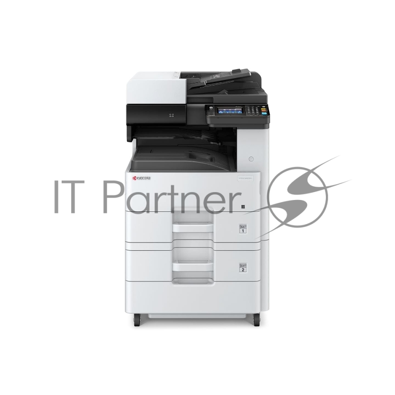 МФУ Kyocera Ecosys M4125idn (1102P23NL0), лазерный принтер/сканер/копир A3, 25 (12 A3) стр/мин, 1200x1200 dpi, 1024 Мб, RADF50, дуплекс, подача: 600 лист., вывод: 300 лист., Post Script, Ethernet, USB, картридер, цветной ЖК-дисплей (Старт.к-ж 3000 ст