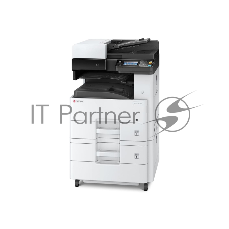 МФУ Kyocera Ecosys M4125idn (1102P23NL0), лазерный принтер/сканер/копир A3, 25 (12 A3) стр/мин, 1200x1200 dpi, 1024 Мб, RADF50, дуплекс, подача: 600 лист., вывод: 300 лист., Post Script, Ethernet, USB, картридер, цветной ЖК-дисплей (Старт.к-ж 3000 ст