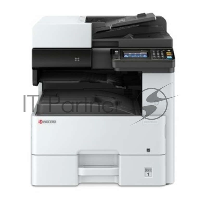 МФУ Kyocera Ecosys M4125idn (1102P23NL0), лазерный принтер/сканер/копир A3, 25 (12 A3) стр/мин, 1200x1200 dpi, 1024 Мб, RADF50, дуплекс, подача: 600 лист., вывод: 300 лист., Post Script, Ethernet, USB, картридер, цветной ЖК-дисплей (Старт.к-ж 3000 ст