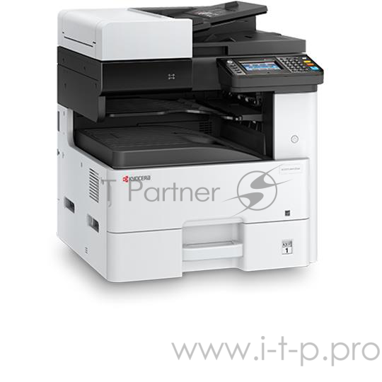 МФУ Kyocera Ecosys M4125idn (1102P23NL0), лазерный принтер/сканер/копир A3, 25 (12 A3) стр/мин, 1200x1200 dpi, 1024 Мб, RADF50, дуплекс, подача: 600 лист., вывод: 300 лист., Post Script, Ethernet, USB, картридер, цветной ЖК-дисплей (Старт.к-ж 3000 ст