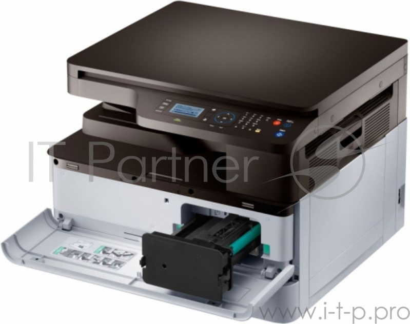 МФУ Samsung MultiXpress SL-K2200ND Laser Multifunction Printer (SS025E), лазерный принтер/сканер/копир A3, 20 стр/мин, 1200x1200 dpi, 128 Мб, дуплекс, подача: 250+100 лист., вывод: 250 лист., Ethernet, USB, ЖК-панель. (без к-жа MLT-D707L. max 50000 с