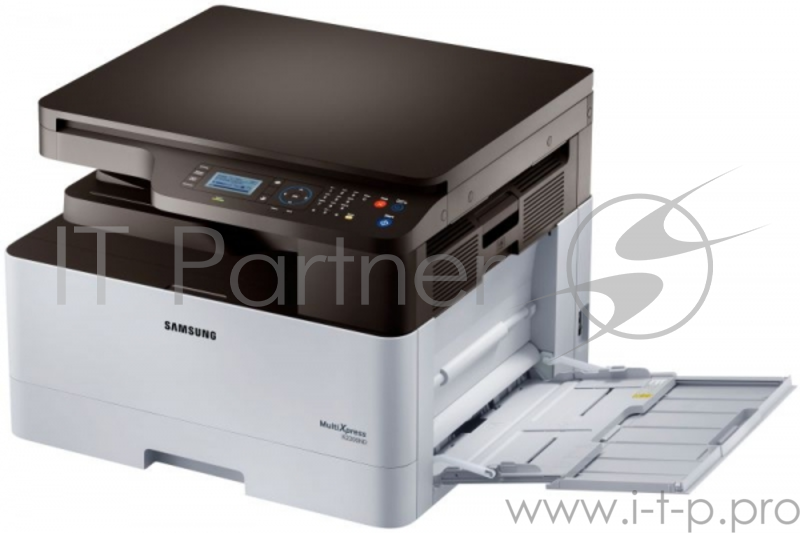 МФУ Samsung MultiXpress SL-K2200ND Laser Multifunction Printer (SS025E), лазерный принтер/сканер/копир A3, 20 стр/мин, 1200x1200 dpi, 128 Мб, дуплекс, подача: 250+100 лист., вывод: 250 лист., Ethernet, USB, ЖК-панель. (без к-жа MLT-D707L. max 50000 с