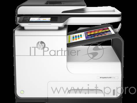 МФУ HP PageWide Pro 477dw, 4-цветный струйный принтер-копир-сканер-факс A4, 40(up to 55)ppm, 600dpi, Duplex, 2trays 50+500, 768 Mb, ADF50, USB2.0/Eth/WiFi, 1y war)