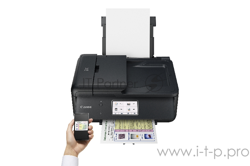 МФУ Canon PIXMA TR8540, 4-цветный струйный принтер/сканер/копир A4, 15 (10 цв) изобр./мин, 4800dpi, ADF20, дуплекс, Bluetooth, WiFi, AirPrint, Сенсорный дисплей 10.8 см. (Использует 5 отдельных картриджей: PGBK, BK, C, M, Y)