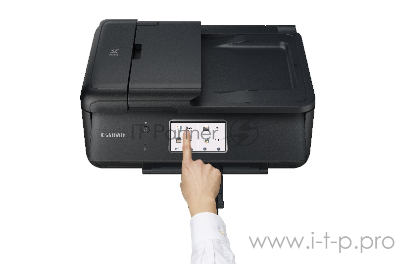 МФУ Canon PIXMA TR8540, 4-цветный струйный принтер/сканер/копир A4, 15 (10 цв) изобр./мин, 4800dpi, ADF20, дуплекс, Bluetooth, WiFi, AirPrint, Сенсорный дисплей 10.8 см. (Использует 5 отдельных картриджей: PGBK, BK, C, M, Y)