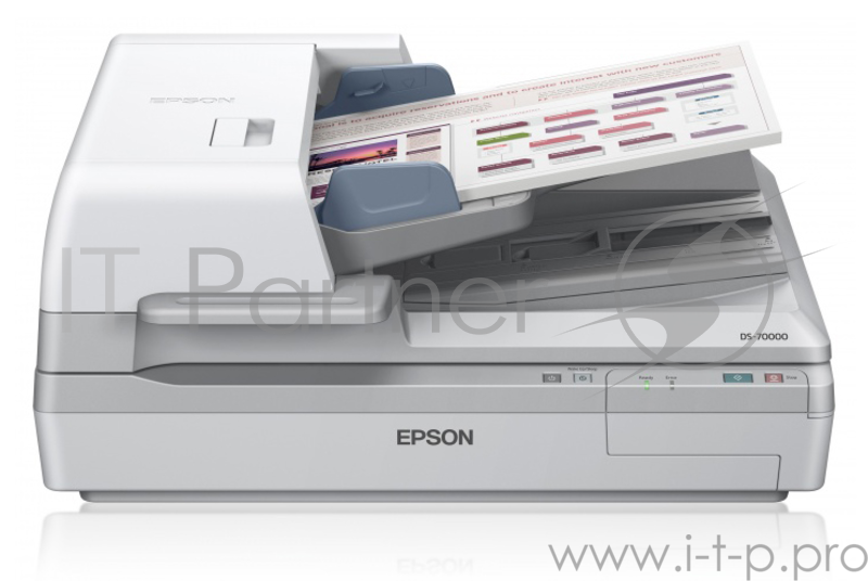 Сканер EPSON WorkForce DS-70000 (B11B204331) планшетный, A3, CCD, 600x600 dpi, устройство автоподачи, USB 2.0