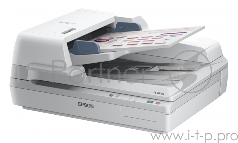 Сканер EPSON WorkForce DS-70000 (B11B204331) планшетный, A3, CCD, 600x600 dpi, устройство автоподачи, USB 2.0