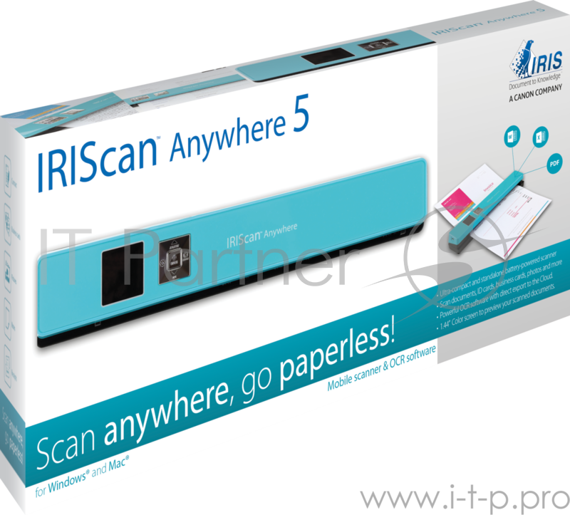 Сканер IRIS IRIScan Anywhere 5 Turquoise (бирюзовый)