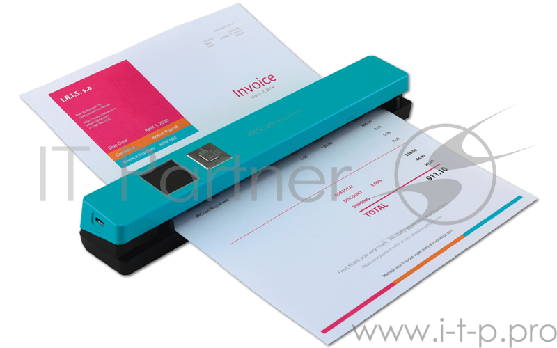 Сканер IRIS IRIScan Anywhere 5 Turquoise (бирюзовый)