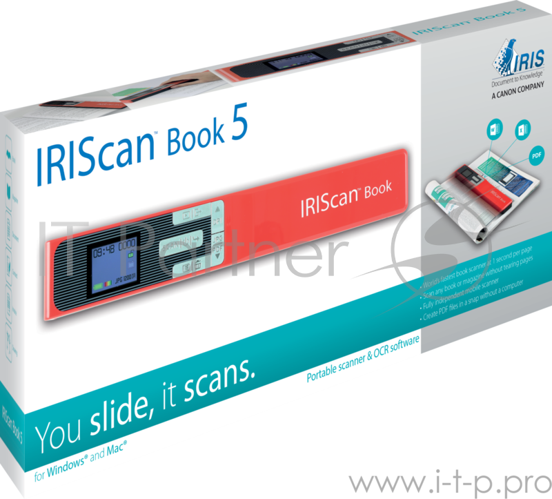 Сканер IRIS IRIScan Book 5 Red (красный)