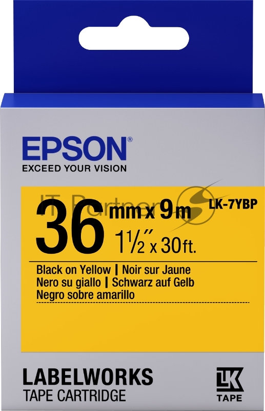 Лента Tape - LK7YBP Pastel Blk/Yell 36/9