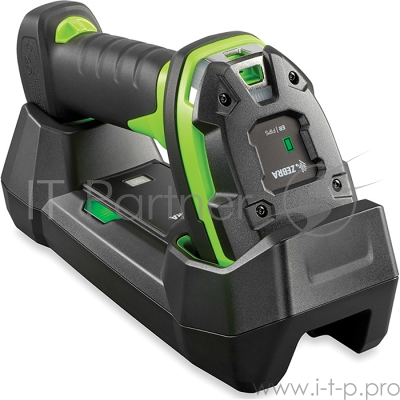 Сканеры штрихкода Zebra DS3678-ER Rugged Green Vibration Motor Standard Cradle USB KIT: DS3678-ER2F003VZWW Scanner, CBA-U42-S07PAR Shielded USB Cable supports 12V p/s, STB3678-C100F3WW Cradle, PWR-BGA12V50W0WW Power Su