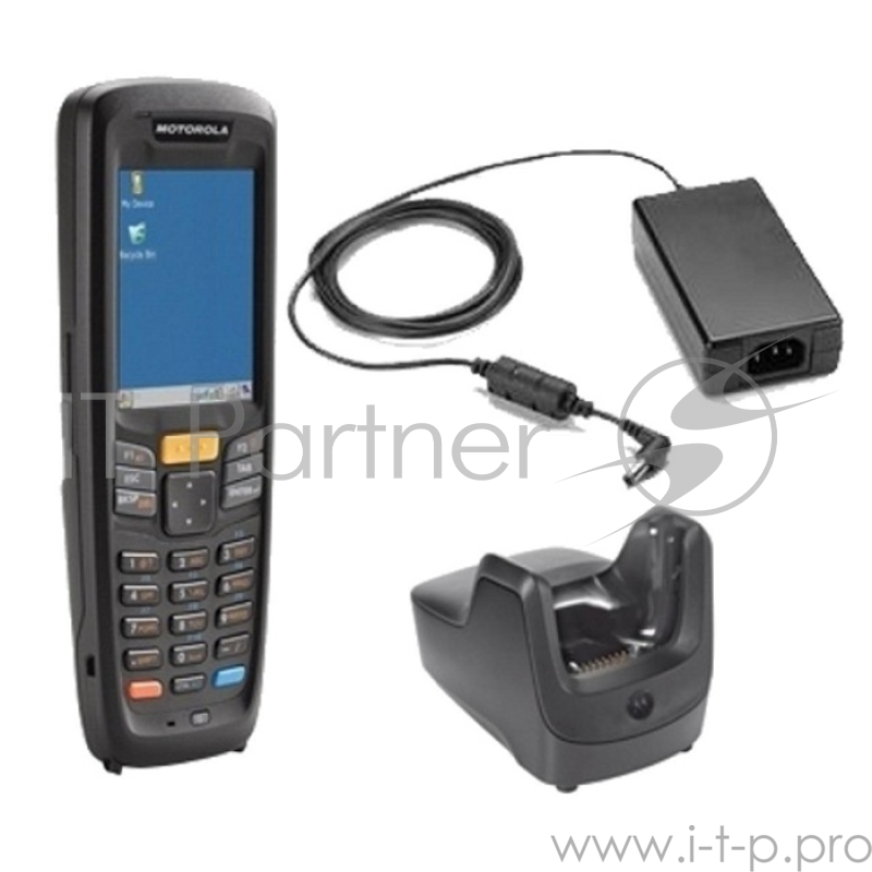 Мобильный компьютер MC2180 WLAN Imager Kit with standard battery, CE6 CORE, 128MB RAM, 256 MB ROM, English, handstrap, single slot cradle, uUSB comm cable, and power supply. Two-wire ungrounded AC power cord (50-16000-255R) must be purchased separate