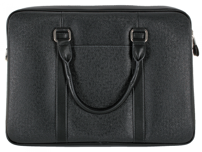 Сумка для ноутбука Сумка Continent CM-122 Black {полиэстр/эко кожа, черная 15.6
