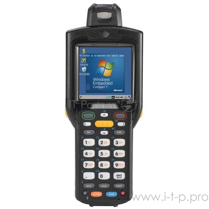 Терминал сбора данных MC3200 1D Win 802.11 a/b/g/n, Bluetooth, Full Audio, Rotating Head, 1D Laser SE96x, Color-touch display, 28 Key, Standard Capacity Battery, CE 7.x Pro, 512MB RAM/2GB ROM, English, World Wide