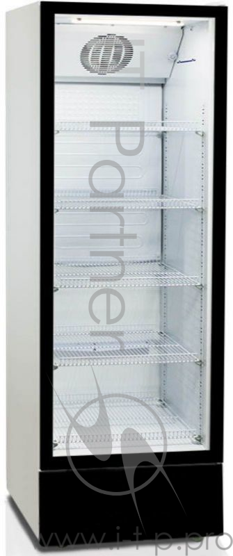 Витрина Бирюса B460N, внутренний объем 455л, хладагент 134а, механическое управление, динамическое охлаждение, Температура полезного объема,° C (не выше) +1...+10, 198 х 67 х 67 (ВхШхГ), автоматическое оттаивание, цвет: черный фронт