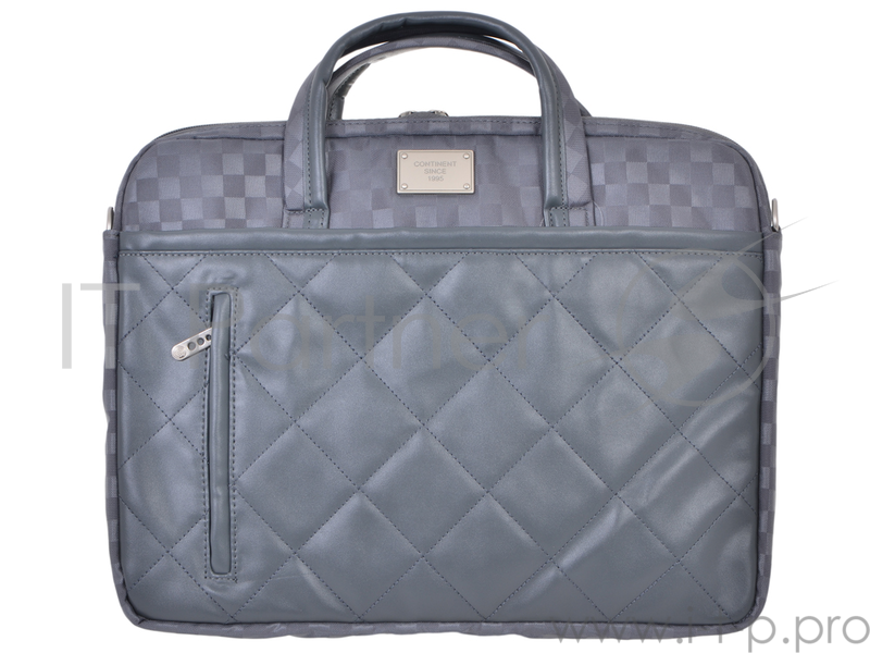 Сумка для ноутбука Сумка Continent CC-036 Grey {15,6-16'', серый, полиэстр/эко кожа}