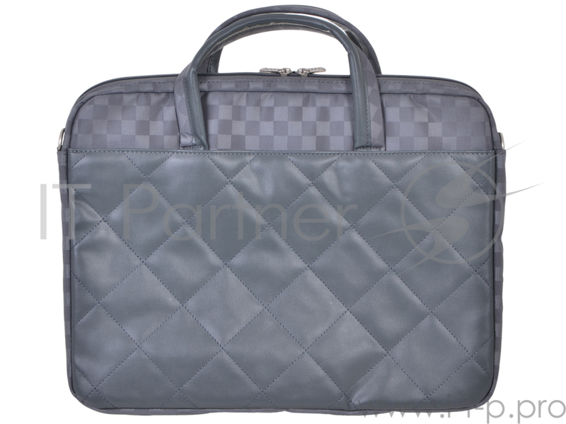 Сумка для ноутбука Сумка Continent CC-036 Grey {15,6-16'', серый, полиэстр/эко кожа}