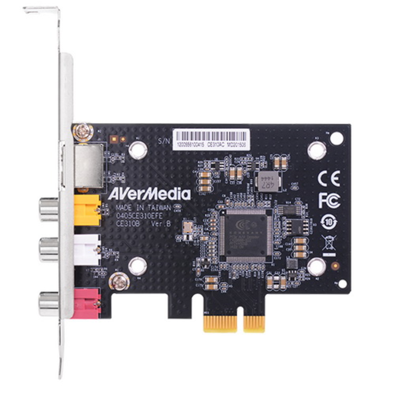 Карта видеозахвата CE310B, 1Ch PCI-E Video Capture Card with S-Video/Composite/Audio inputs