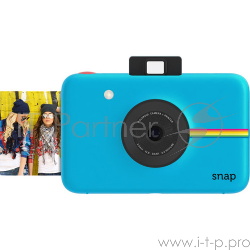 Фотокамера Polaroid Snap Camera с функцией мгновенной печати. Цвет синий.