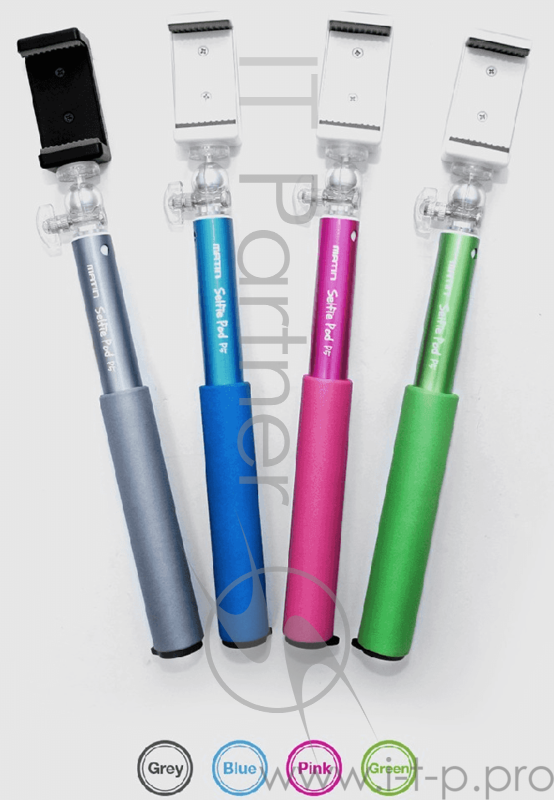 Монопод Matin SELFIE POD - P5 / GREY, монопод для селфи, поликарбонатное верхнее крепление, серый