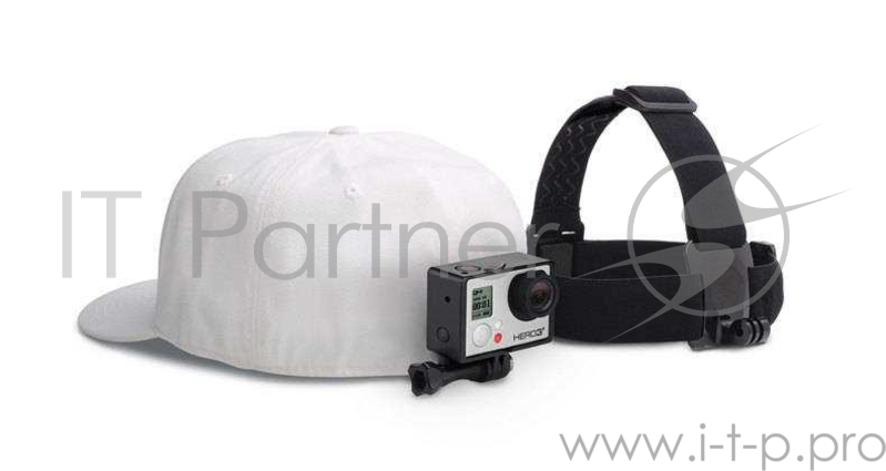 Крепление GoPro на голову + крепление-клипса на одежду ACHOM-001 (Headstrap + QuickClip)