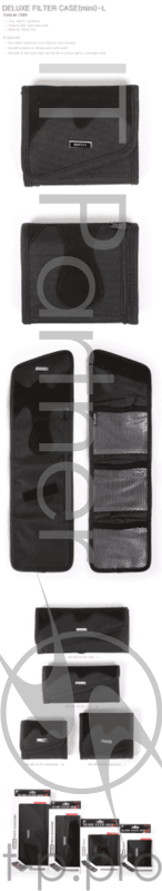 Чехол для оптических фильтров Matin для 3-x фильтров 67-82мм, черный, с дополнительным кармашком, FILTER CASE (MINI) -L 67-82mm