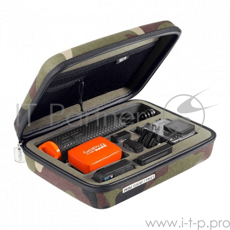 Набор аксессуаров SP-Gadgets Кейс для камеры и аксессуаров SP POV Case Medium ELITE GoPro-Edition camo