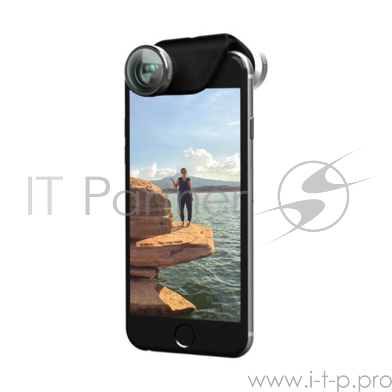 Объектив Olloclip 4-in-1 для iPhone 6/6s/6/6s Plus. Цвет: линза серебряный, крепление черный.